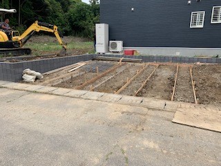 2019年6月9日　駐車場の枠組みが完了しました！準備完了です！