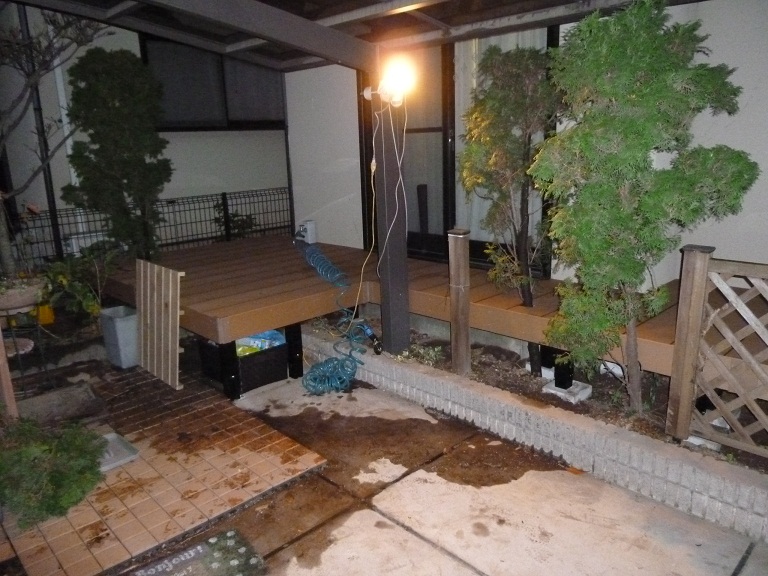 東京都武蔵野市Ｉ様邸樹脂ウッドデッキひとと木２施工
