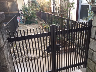 茨城県取手市Ｗ様邸老朽化したフェンス取替
