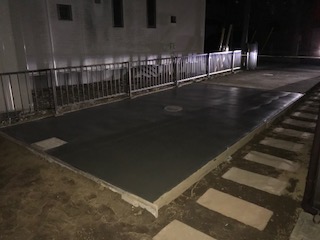 茨城県牛久市駐車場土間コンクリート拡張工事