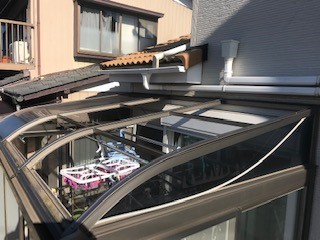 茨城県土浦市Ｓ様邸テラス囲い復旧