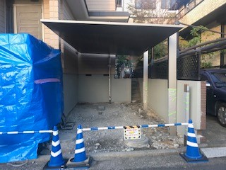 茨城県水戸市Ｓ様邸カーポートＳＣ施工土間コンクリート打設