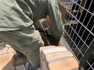 千葉県浦安市Ｈ様邸天然木フェンス解体撤去処分マイティウッドフェンス施工
